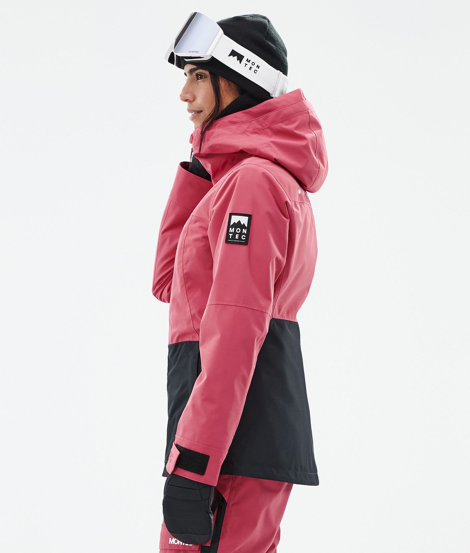 Montec Moss W Snowboardjakke Dame Light Red/Black, Bilde 6 av 10