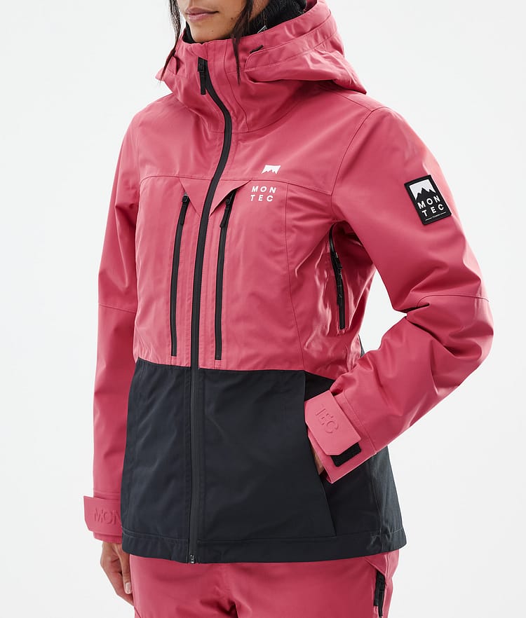 Montec Moss W Snowboardjakke Dame Light Red/Black, Bilde 8 av 10