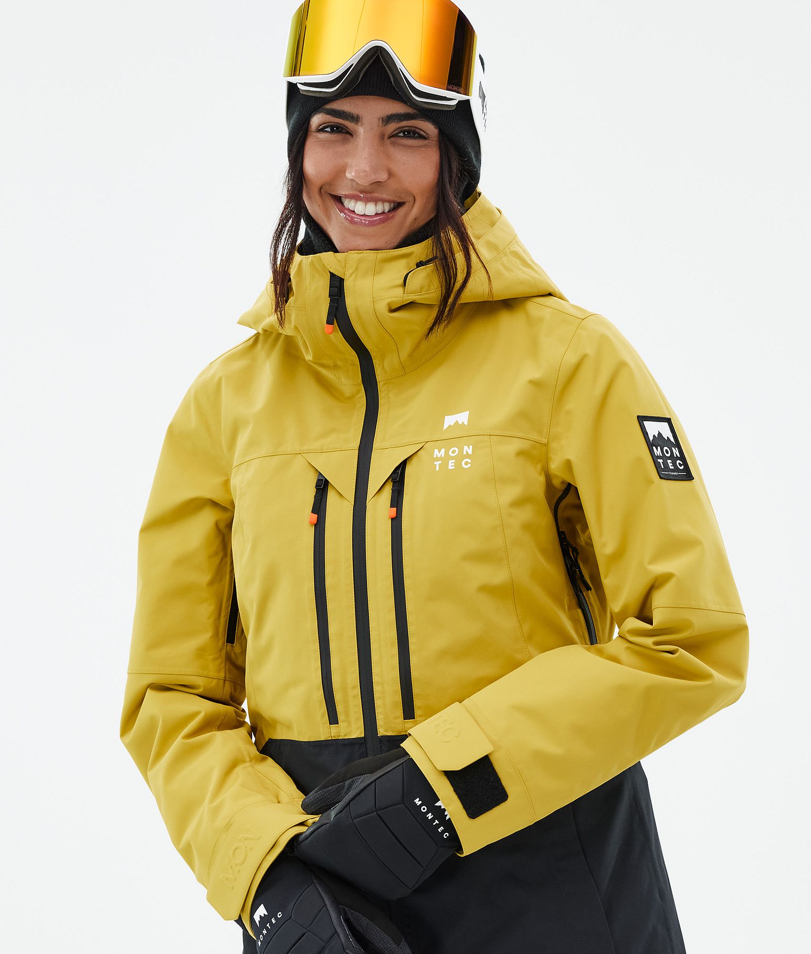 Montec Moss W Skijakke Dame Yellow/Black, Bilde 2 av 10