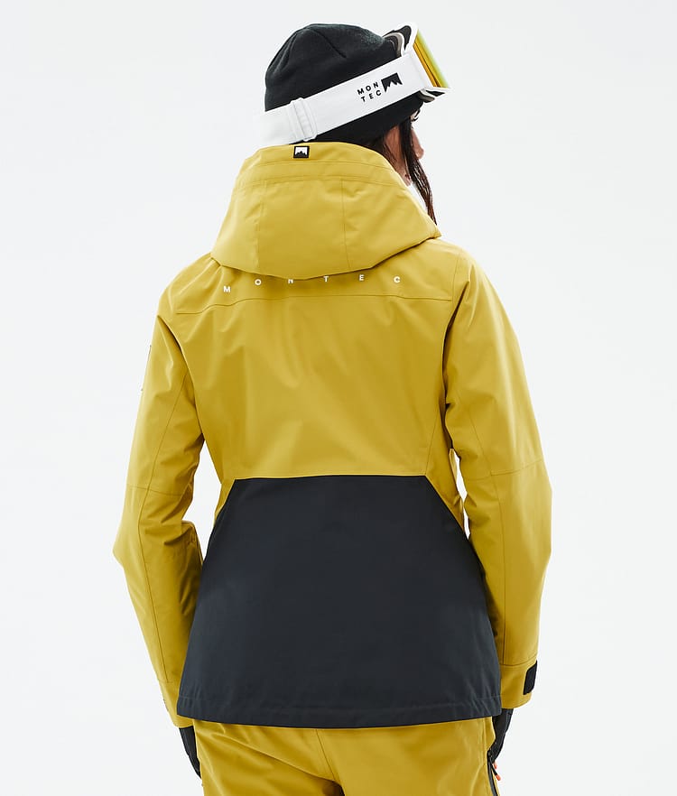 Montec Moss W Snowboardjakke Dame Yellow/Black, Bilde 7 av 10