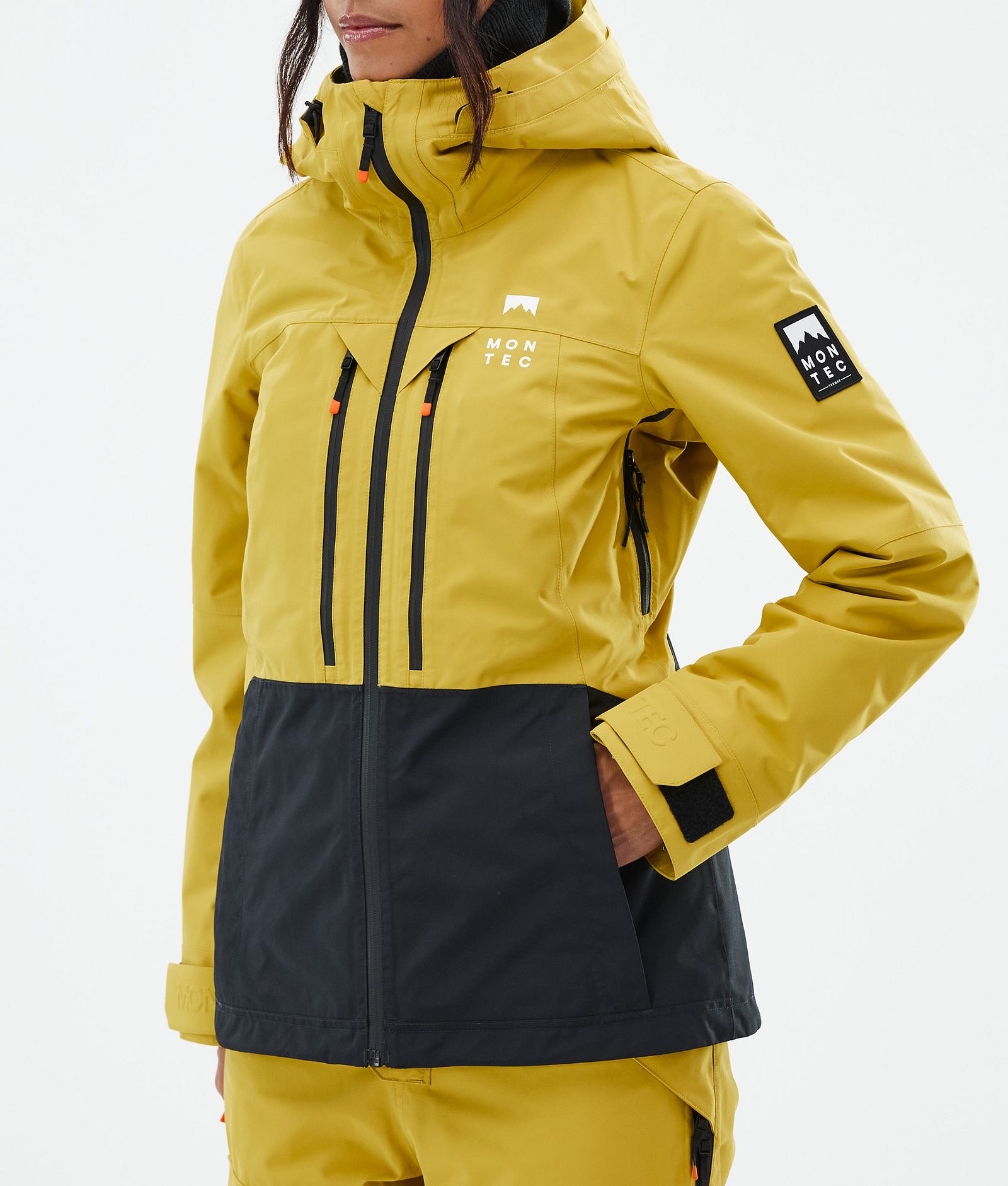 Montec Moss W Snowboardjakke Dame Yellow/Black, Bilde 8 av 10