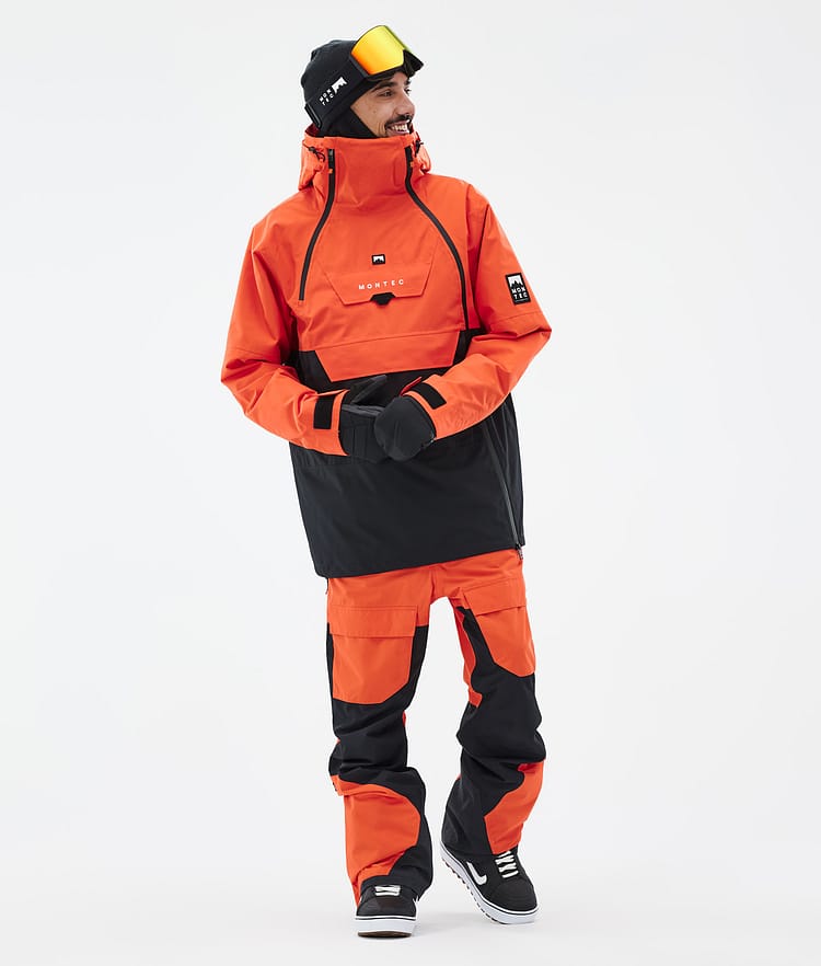 Montec Doom Snowboardjakke Herre Orange/Black, Bilde 3 av 11