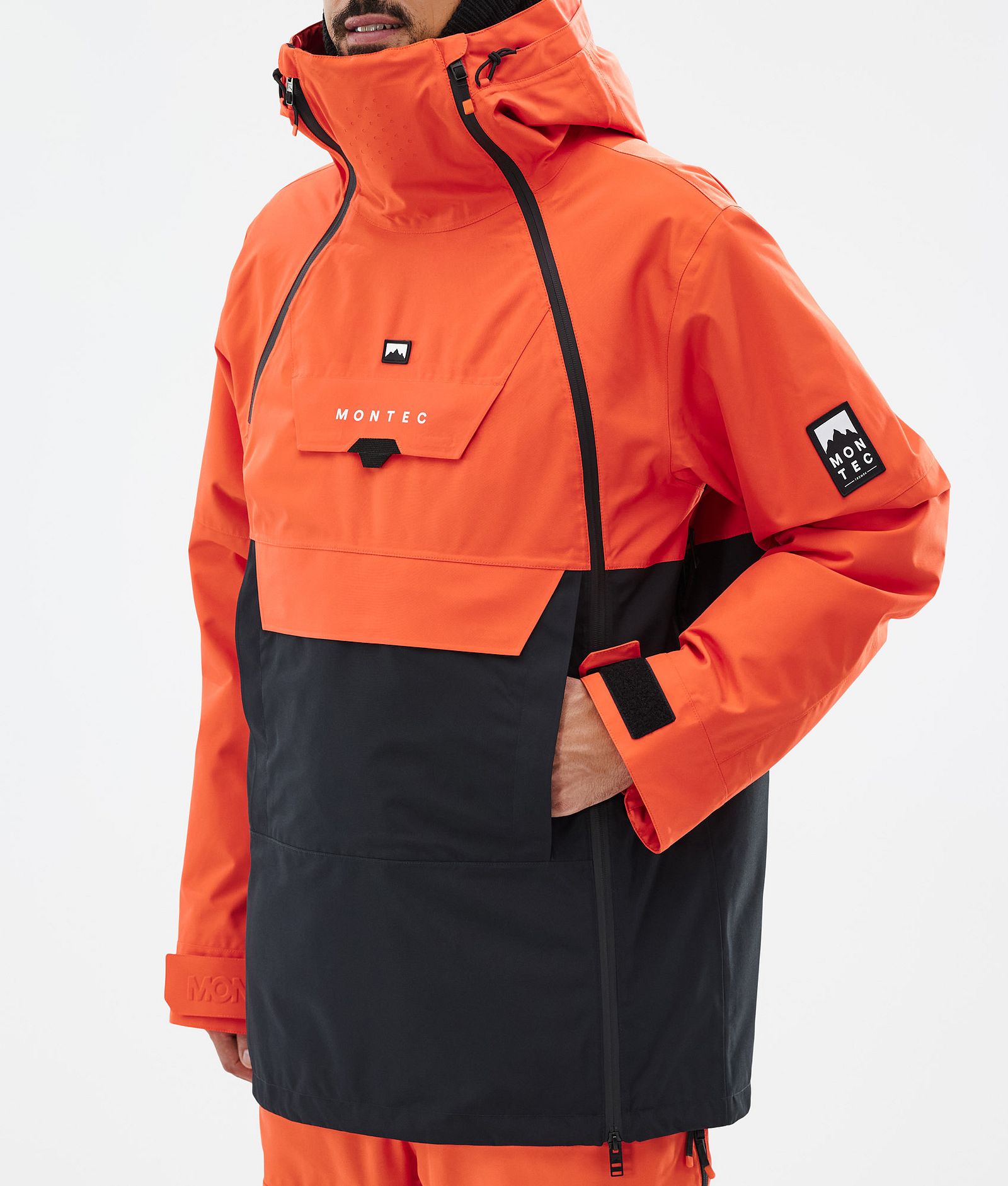 Montec Doom Snowboardjakke Herre Orange/Black, Bilde 8 av 11