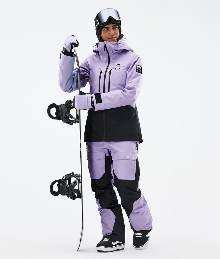 Montec Moss W Snowboardjakke Dame Faded Violet/Black, Bilde 3 av 10