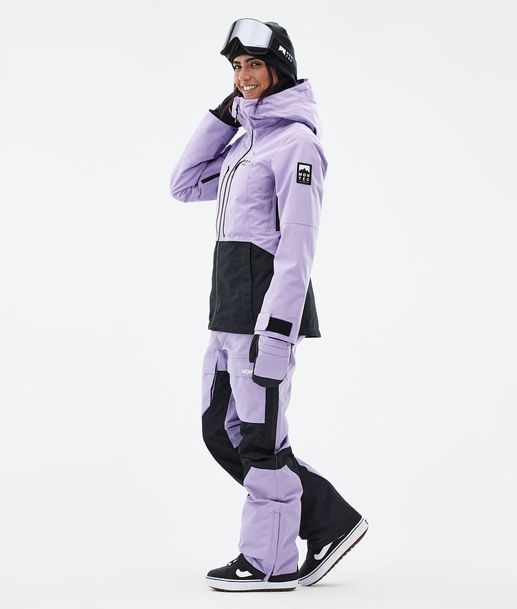 Montec Moss W Snowboardjakke Dame Faded Violet/Black, Bilde 4 av 10