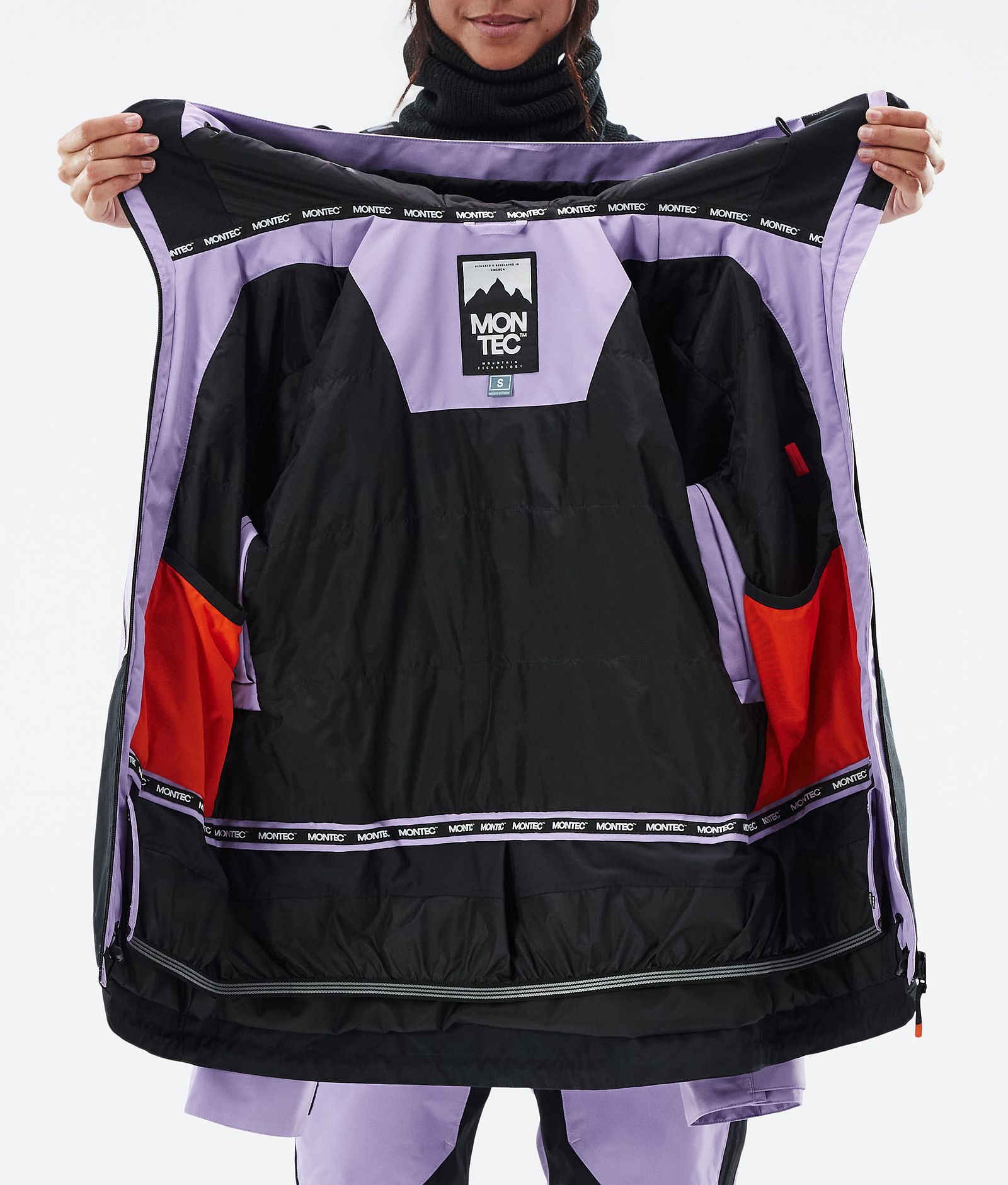 Montec Moss W Snowboardjakke Dame Faded Violet/Black, Bilde 10 av 10