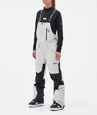 Montec Fawk W Snowboardbukse Dame Light Grey/Black