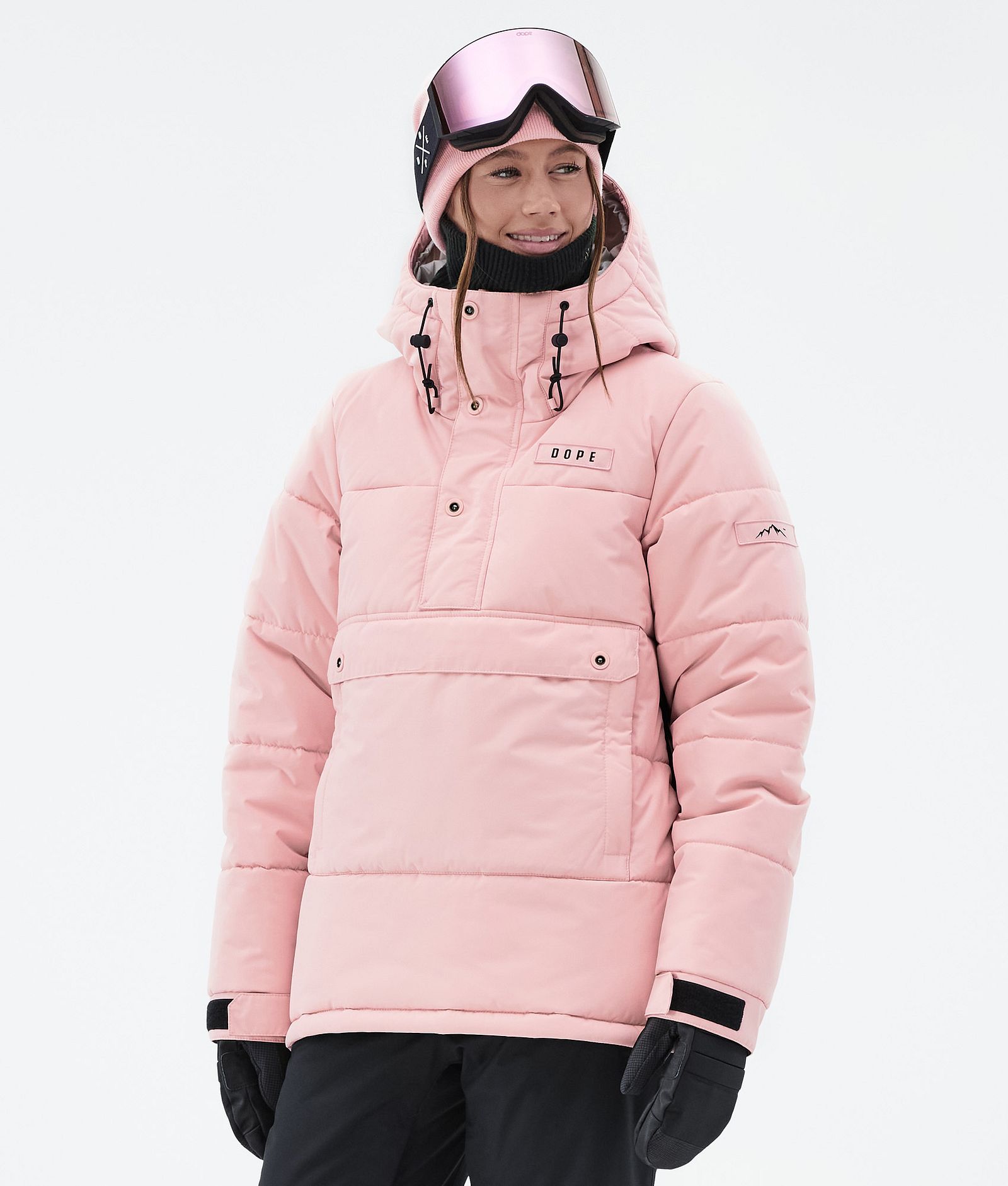 Dope Puffer W Snowboardjakke Dame Soft Pink, Bilde 1 av 8