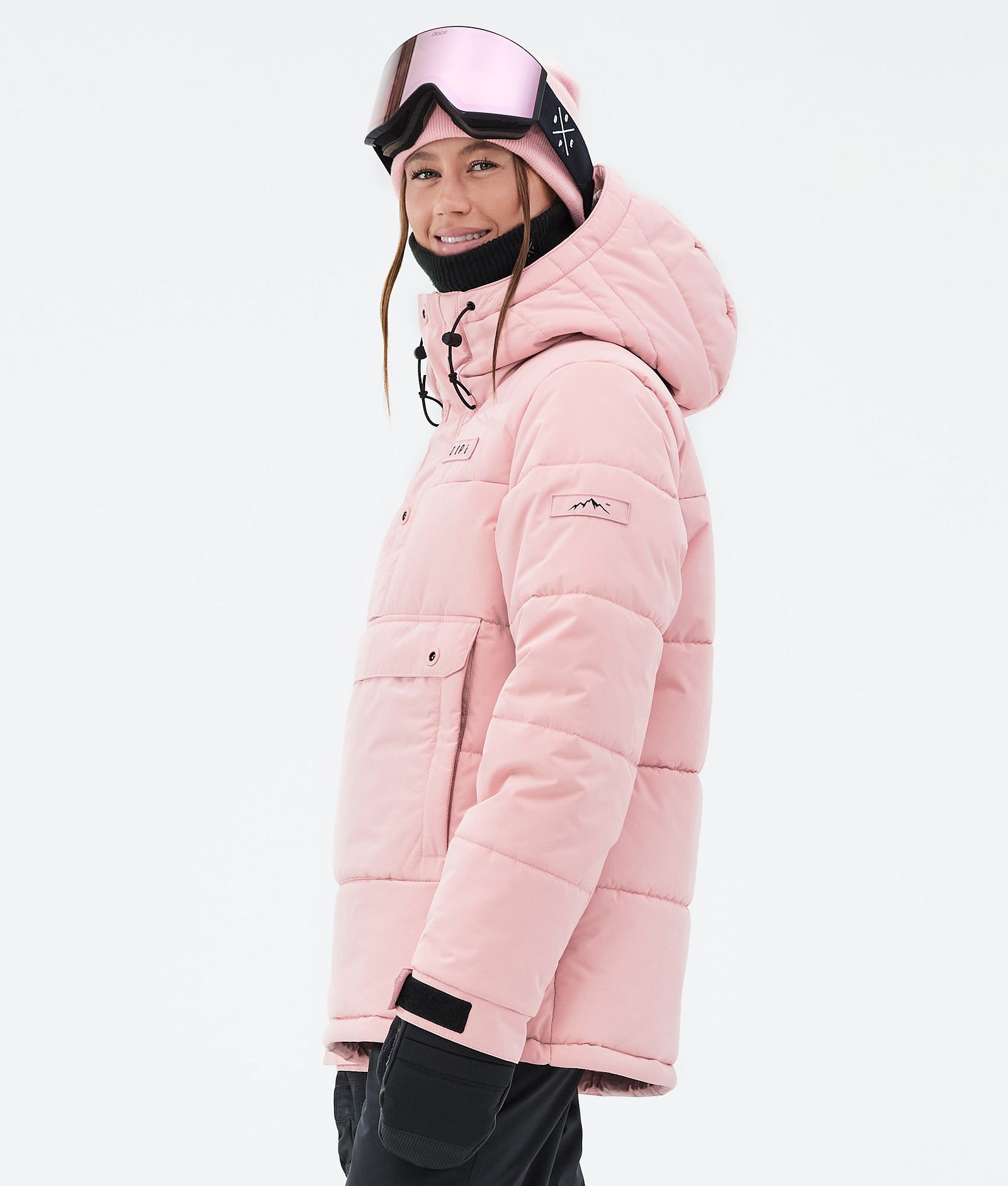 Dope Puffer W Snowboardjakke Dame Soft Pink, Bilde 5 av 8