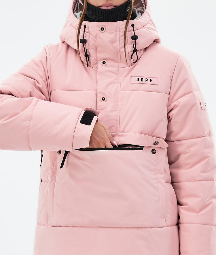 Dope Puffer W Snowboardjakke Dame Soft Pink, Bilde 8 av 8