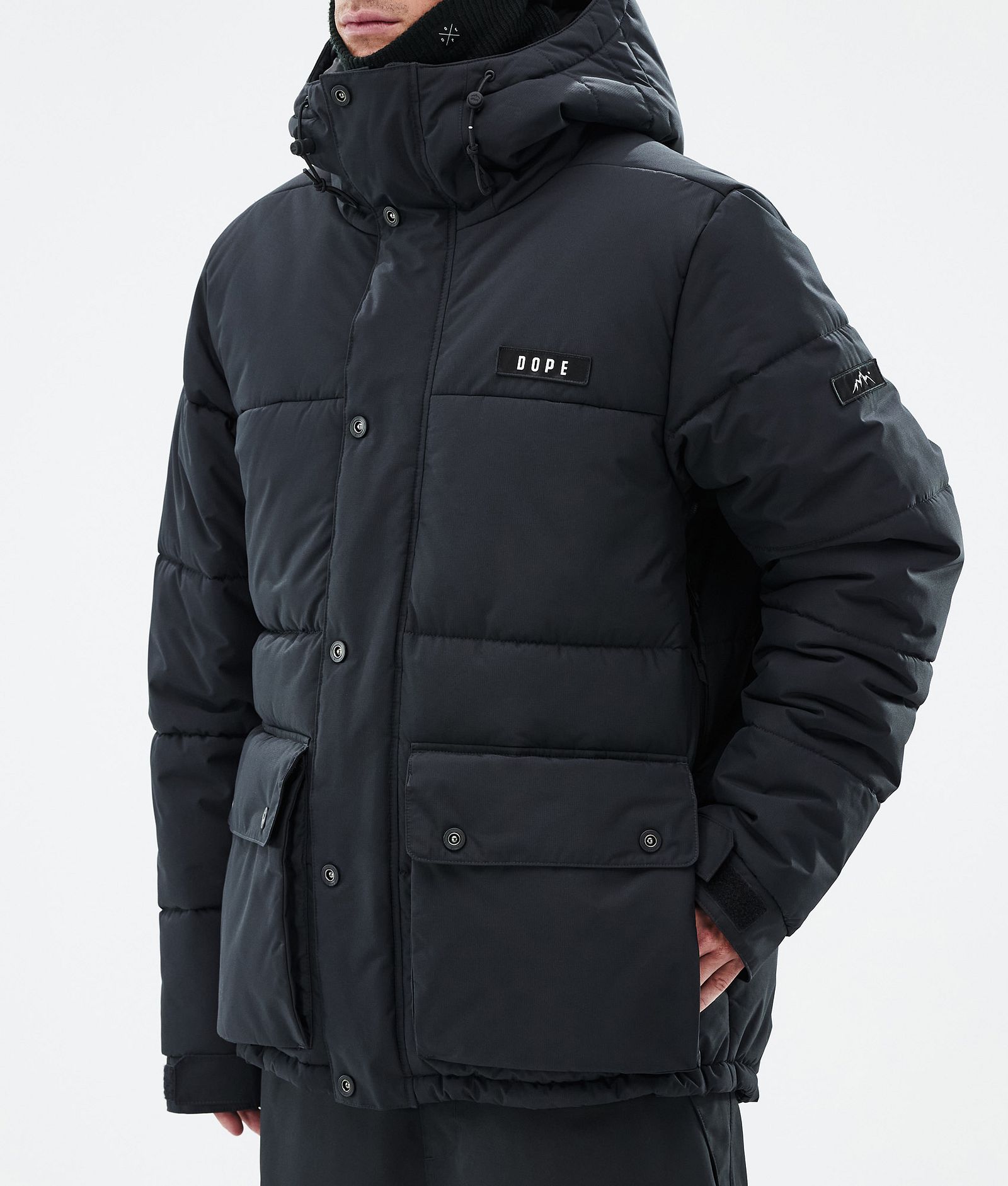 Dope Puffer Full Zip Snowboardjakke Herre Black, Bilde 7 av 9