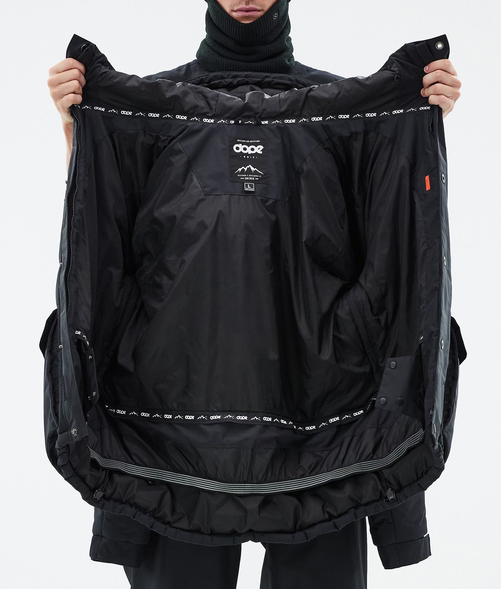 Dope Puffer Full Zip Snowboardjakke Herre Black, Bilde 9 av 9