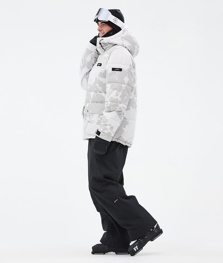 Dope Puffer Full Zip Skijakke Herre Grey Camo, Bilde 3 av 9