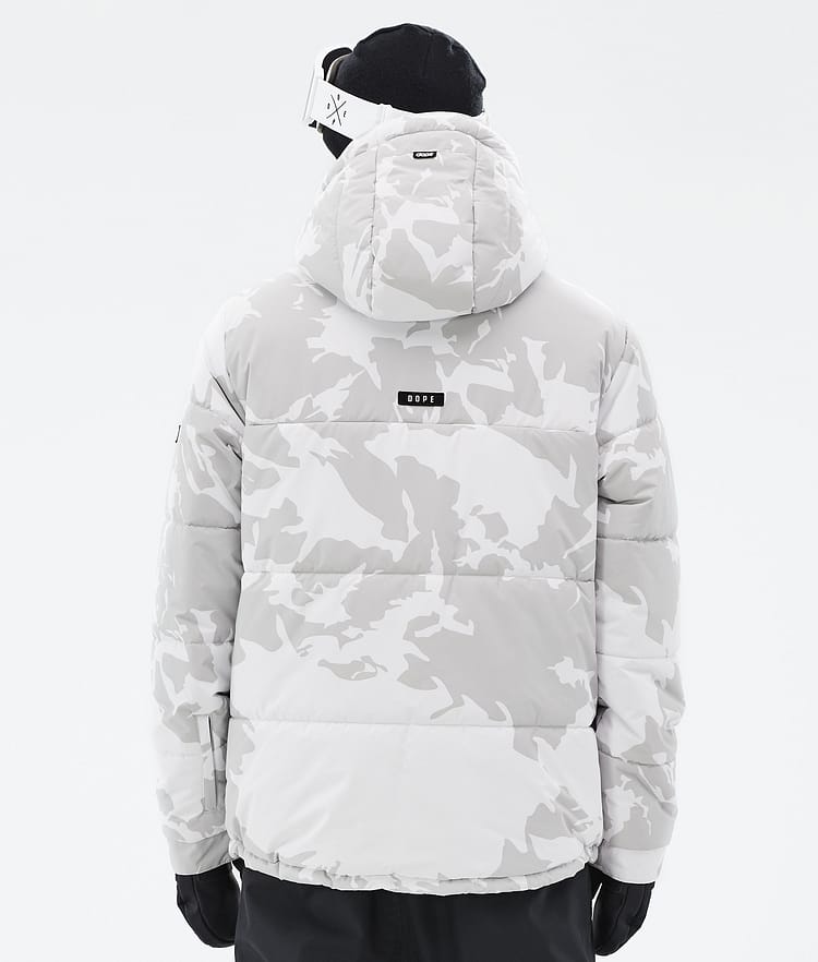 Dope Puffer Full Zip Snowboardjakke Herre Grey Camo, Bilde 6 av 9