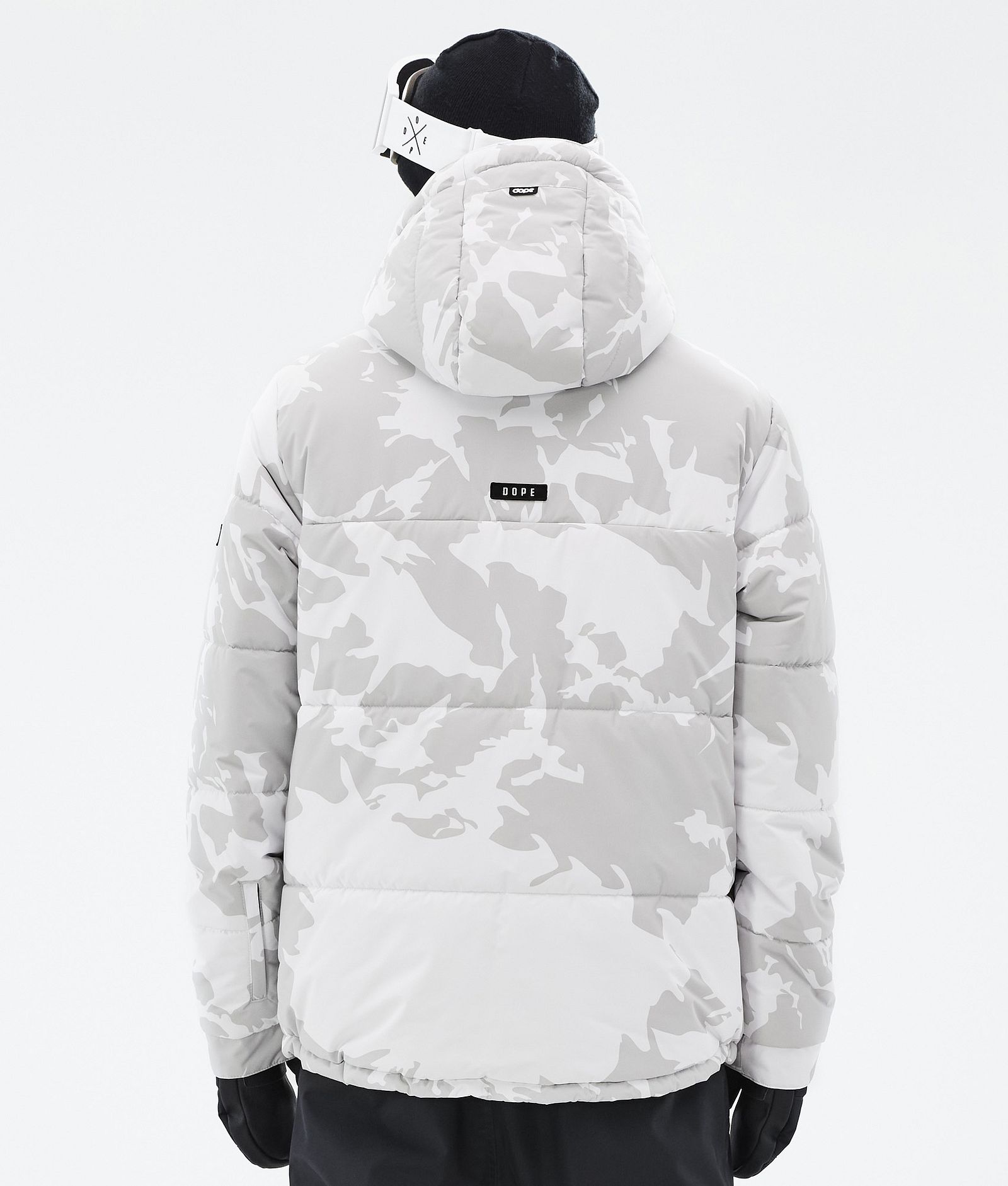 Dope Puffer Full Zip Snowboardjakke Herre Grey Camo, Bilde 6 av 9