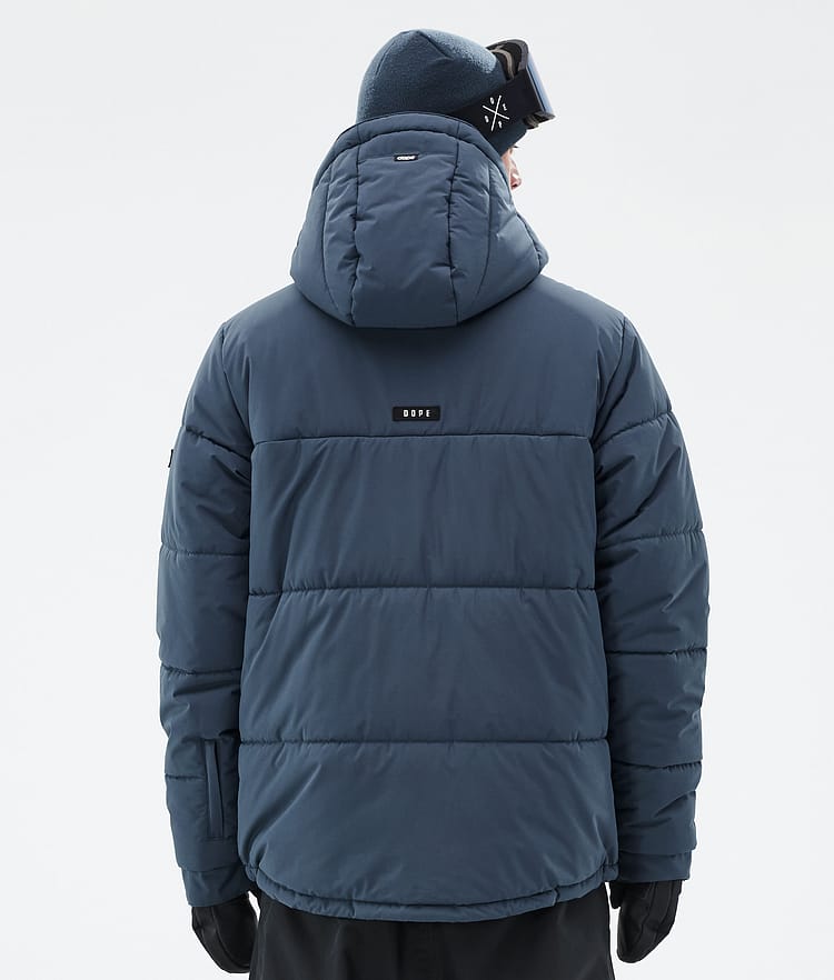 Dope Puffer Full Zip Skijakke Herre Metal Blue, Bilde 6 av 9