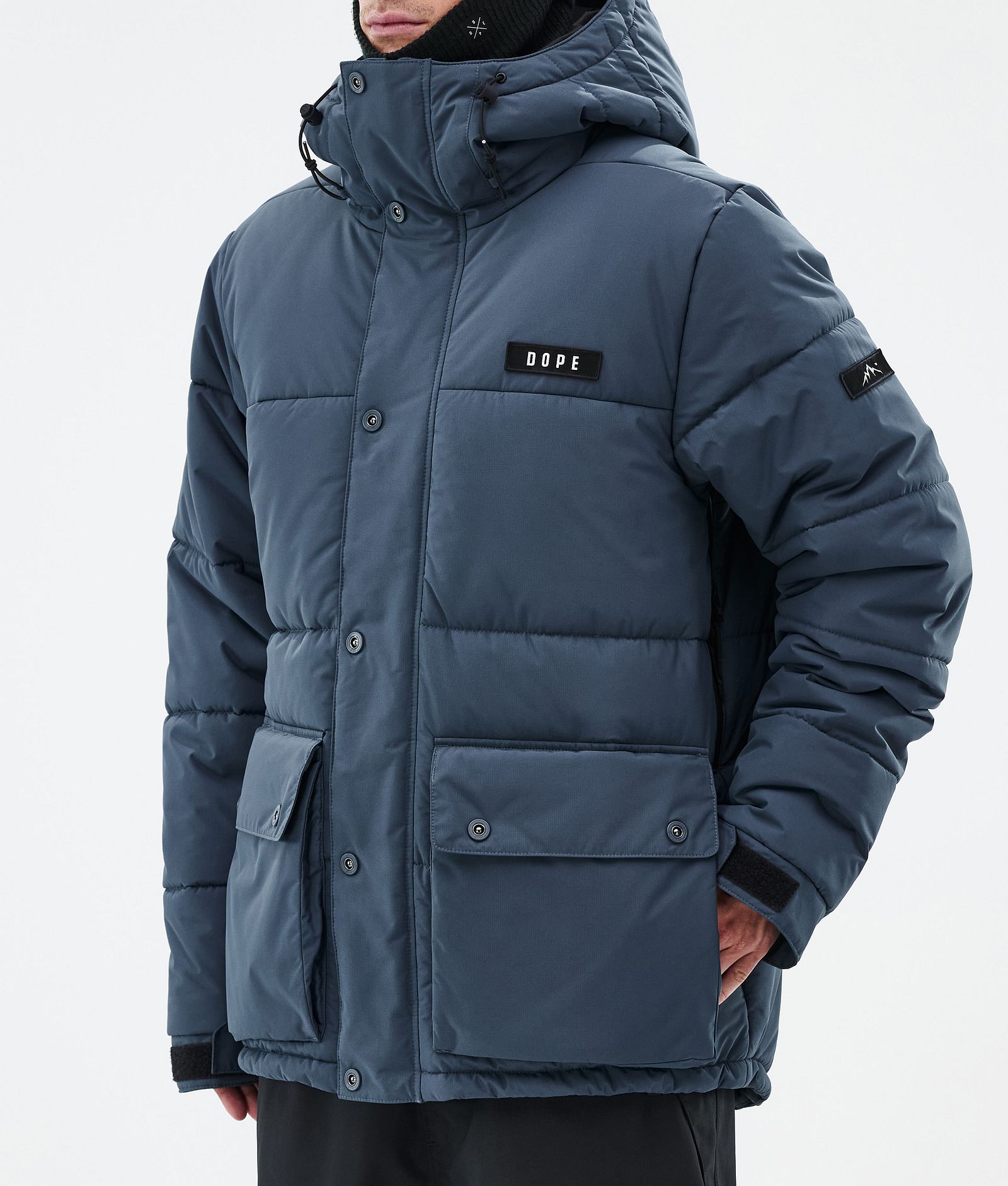 Dope Puffer Full Zip Skijakke Herre Metal Blue, Bilde 7 av 9