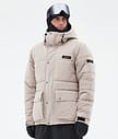 Dope Puffer Full Zip Snowboardjakke Herre Sand