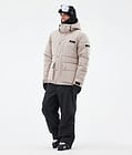 Dope Puffer Full Zip Skijakke Herre Sand, Bilde 2 av 9