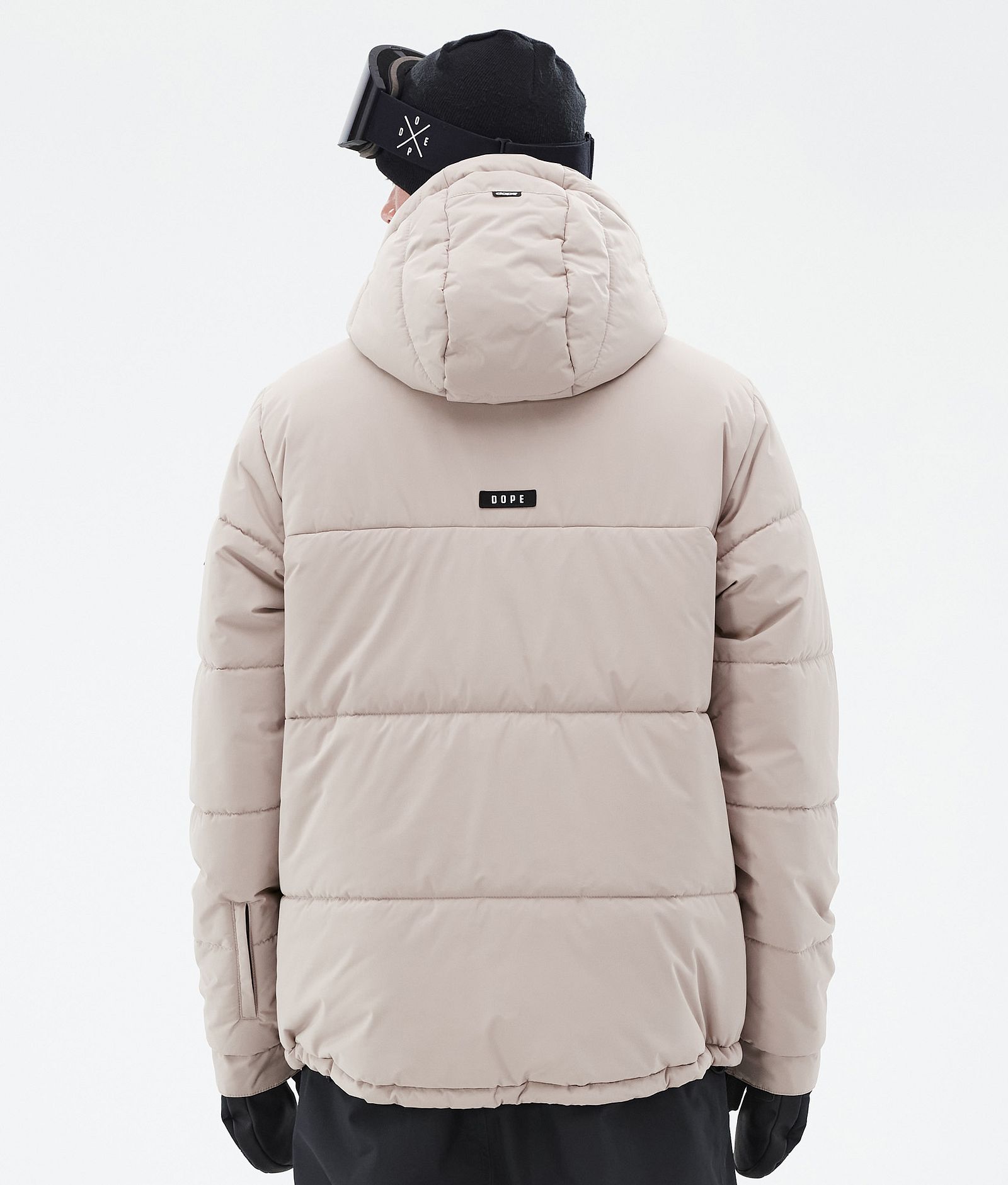 Dope Puffer Full Zip Snowboardjakke Herre Sand, Bilde 6 av 9