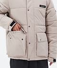 Dope Puffer Full Zip Skijakke Herre Sand, Bilde 8 av 9