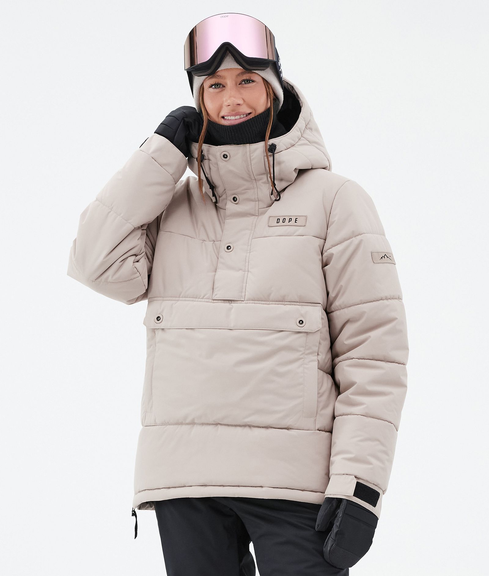 Dope Puffer W Snowboardjakke Dame Sand, Bilde 1 av 8