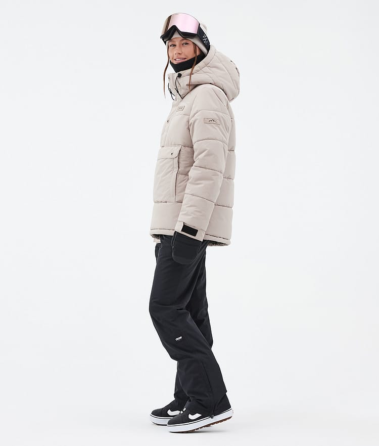 Dope Puffer W Snowboardjakke Dame Sand, Bilde 3 av 8