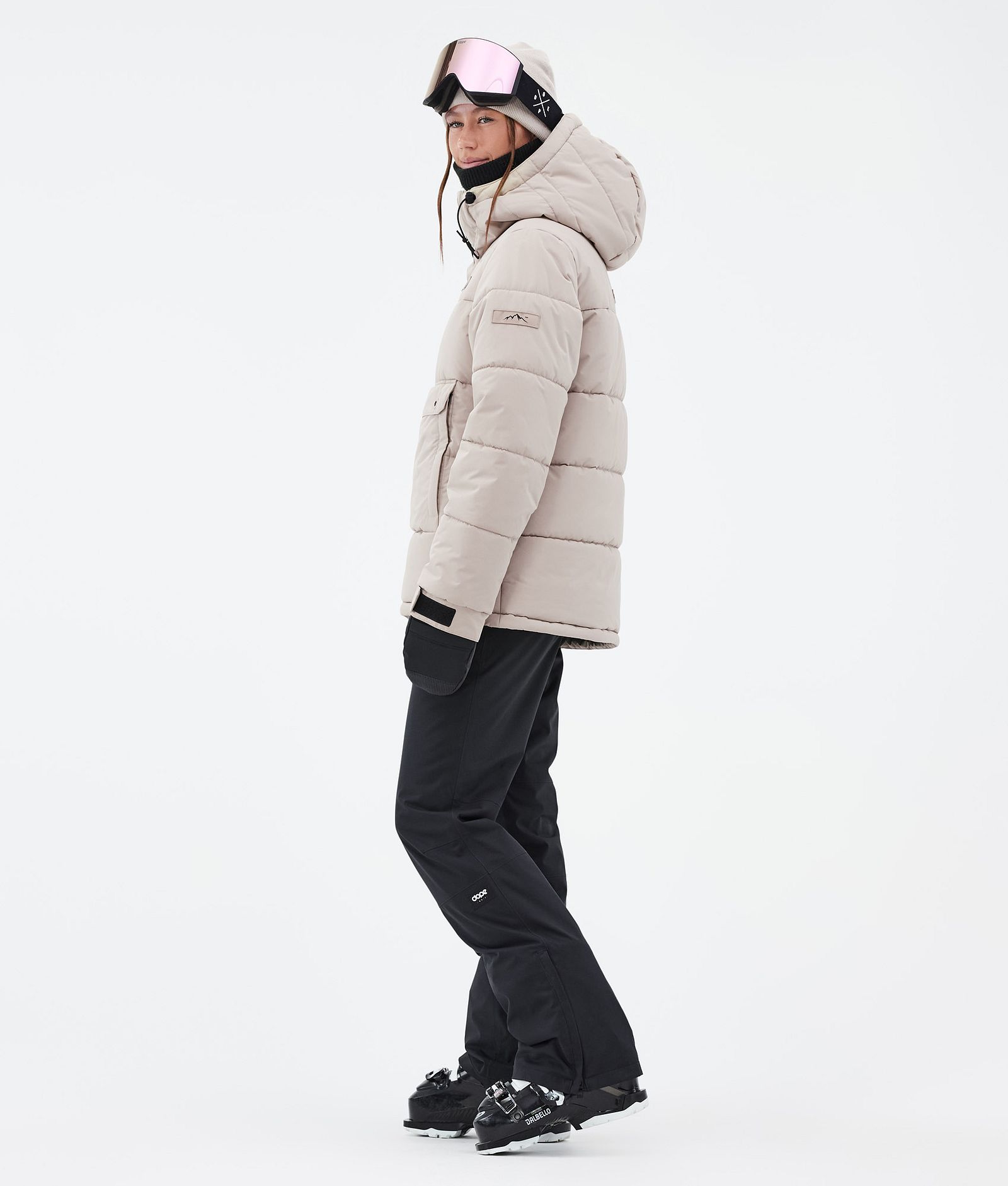 Dope Puffer W Skijakke Dame Sand, Bilde 3 av 8