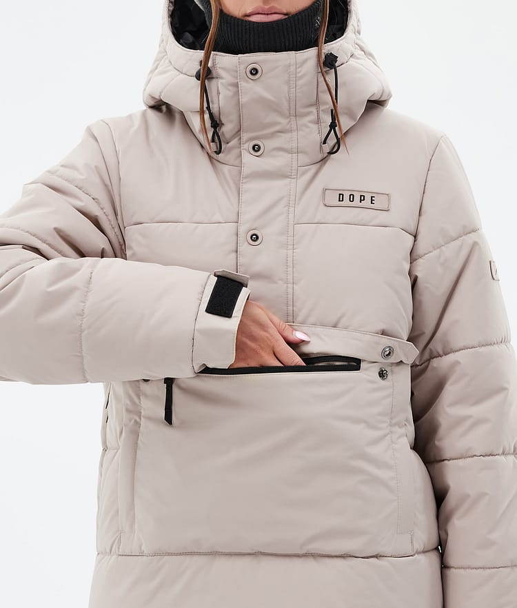 Dope Puffer W Snowboardjakke Dame Sand, Bilde 8 av 8