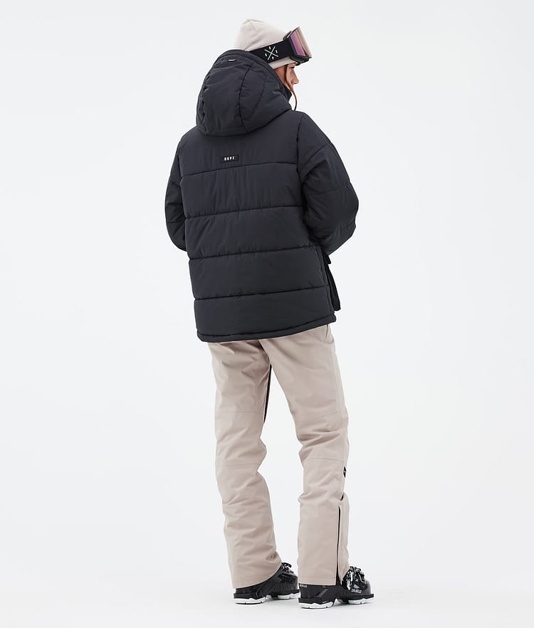 Dope Puffer W Full Zip Skijakke Dame Black, Bilde 4 av 9