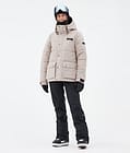 Dope Puffer W Full Zip Snowboardjakke Dame Sand, Bilde 2 av 9