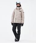 Dope Puffer W Full Zip Skijakke Dame Sand, Bilde 2 av 9