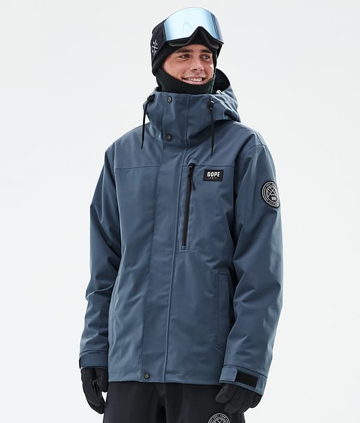 Dope Blizzard Full Zip Snowboardjakke Herre Metal Blue