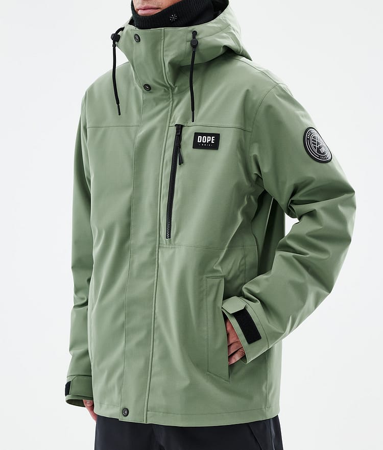 Dope Blizzard Full Zip Snowboardjakke Herre Moss Green, Bilde 7 av 9