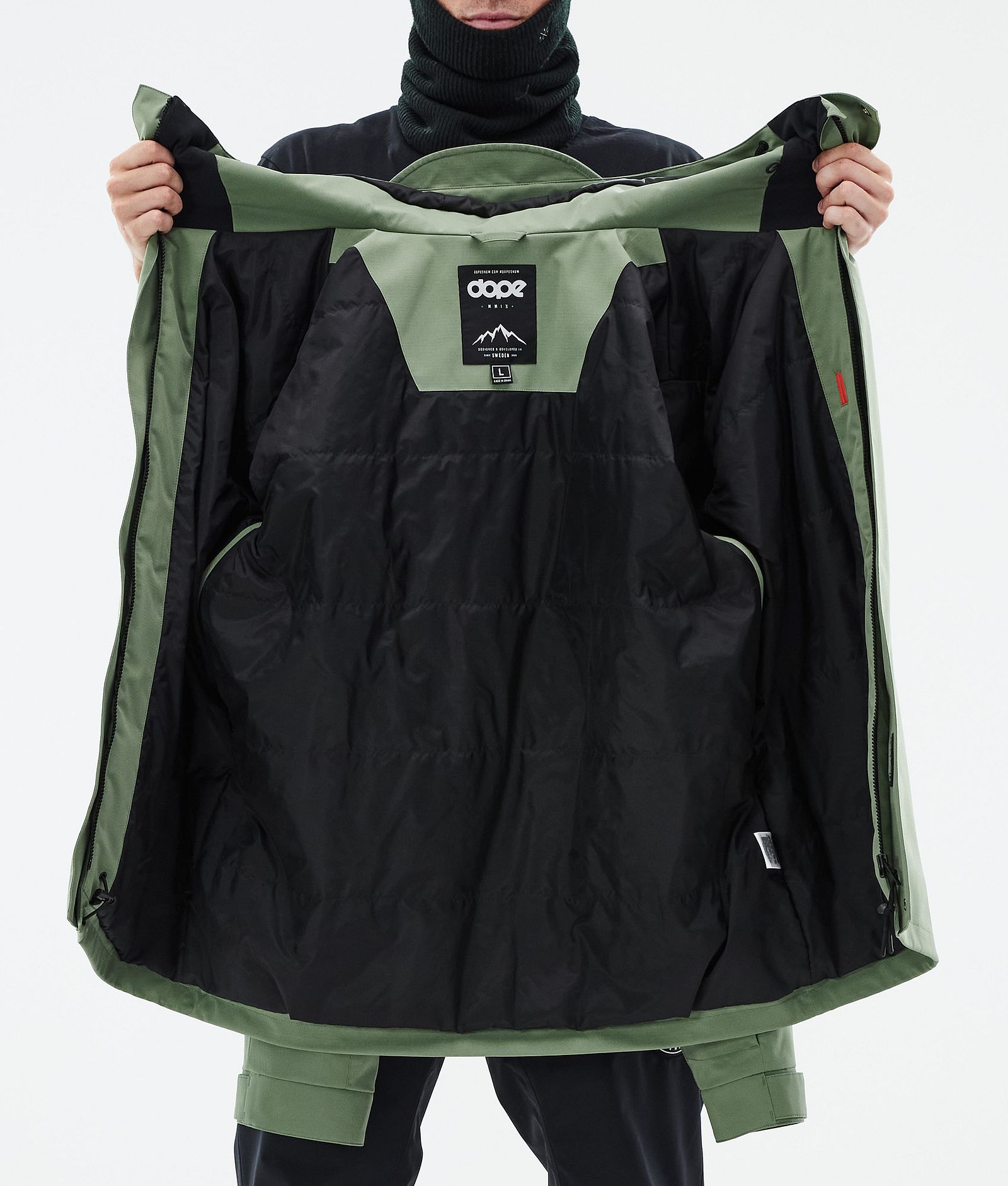 Dope Blizzard Full Zip Snowboardjakke Herre Moss Green, Bilde 9 av 9