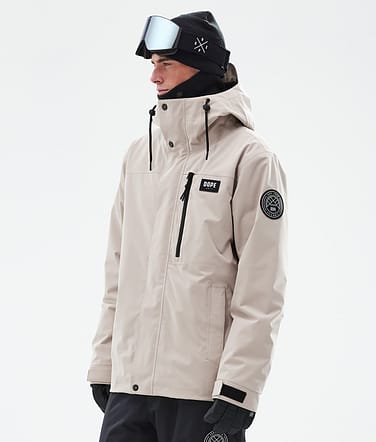 Dope Blizzard Full Zip Snowboardjakke Herre Sand