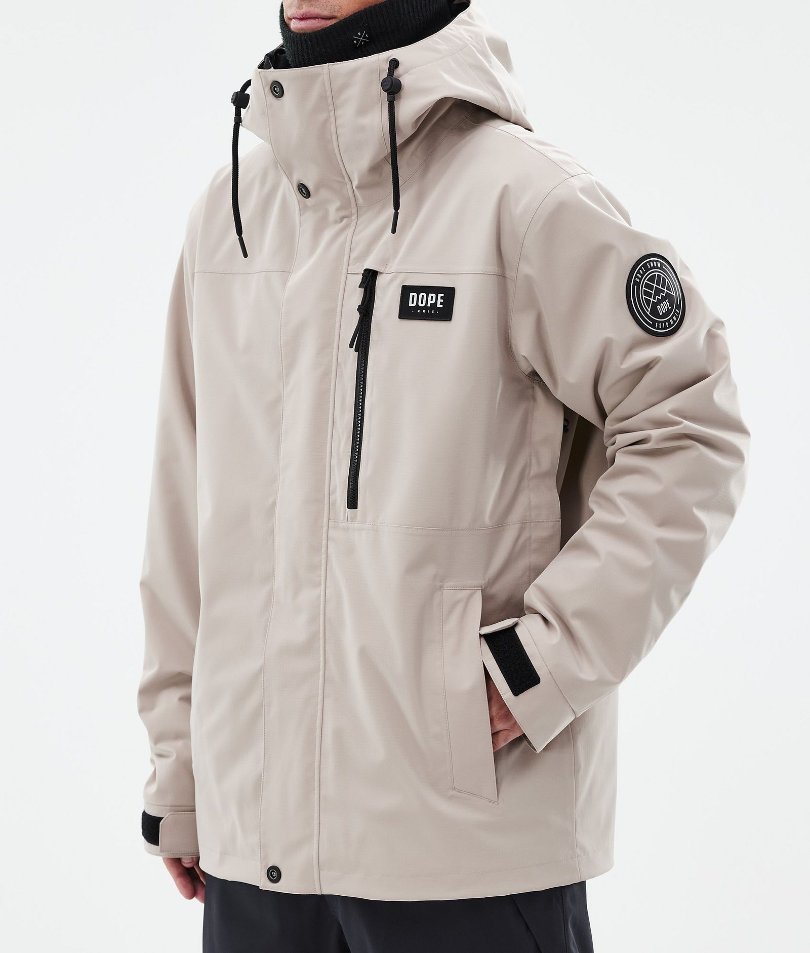 Dope Blizzard Full Zip Snowboardjakke Herre Sand, Bilde 7 av 9