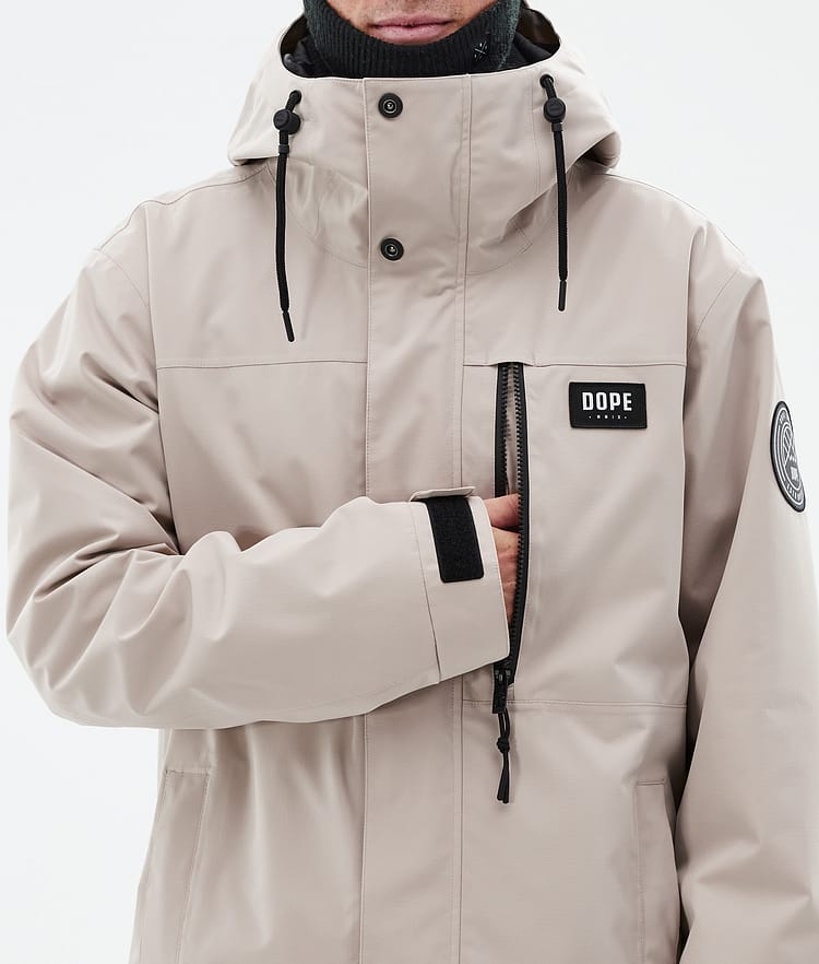 Dope Blizzard Full Zip Snowboardjakke Herre Sand, Bilde 8 av 9