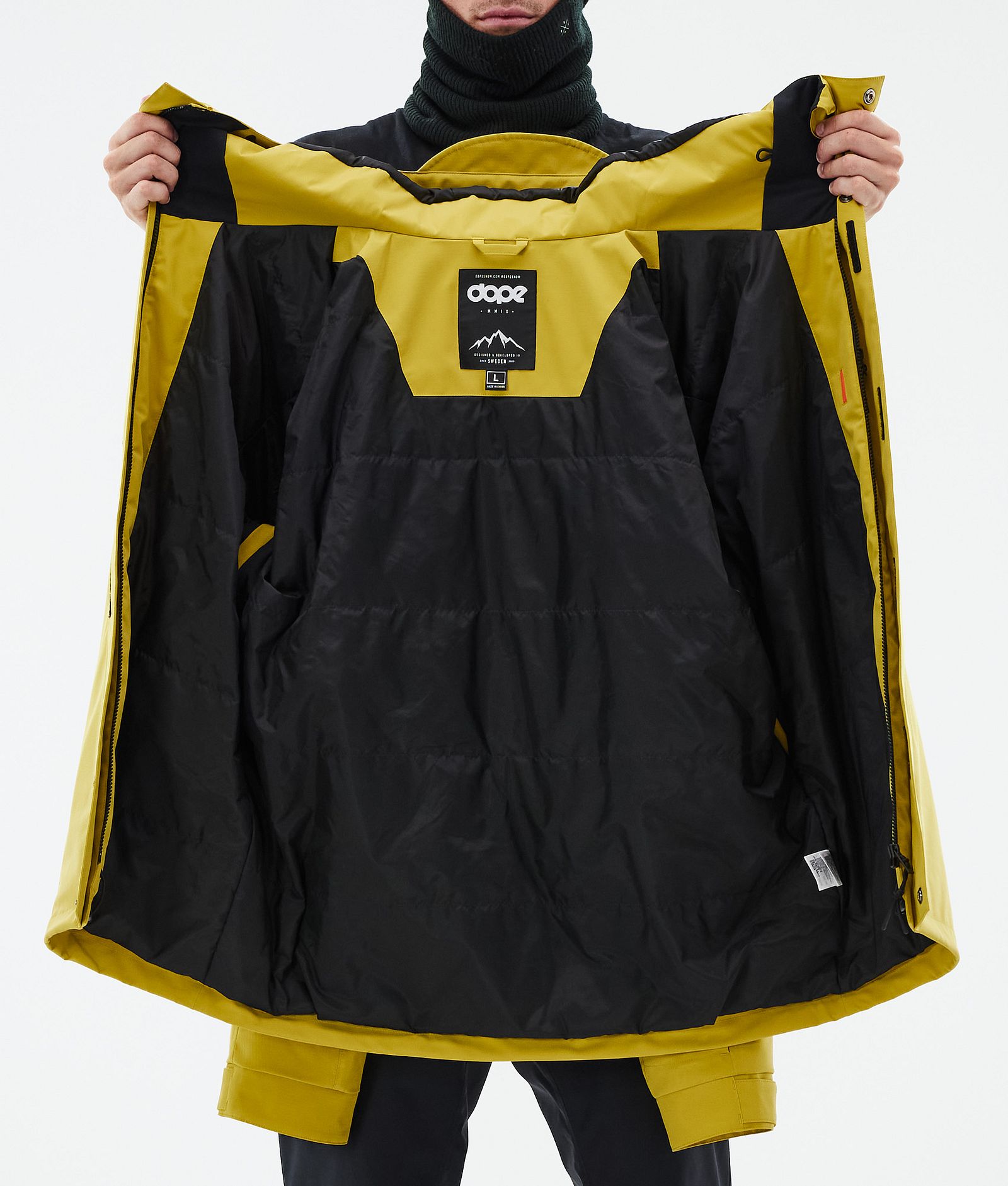 Dope Blizzard Full Zip Snowboardjakke Herre Yellow, Bilde 9 av 9