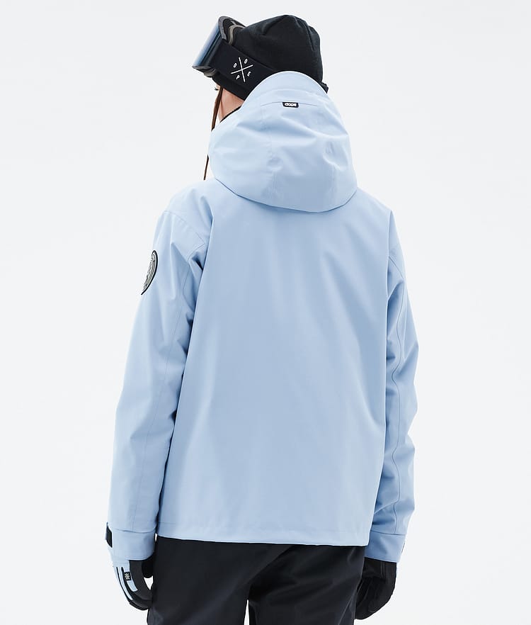 Dope Blizzard W Full Zip Skijakke Dame Light Blue, Bilde 6 av 9