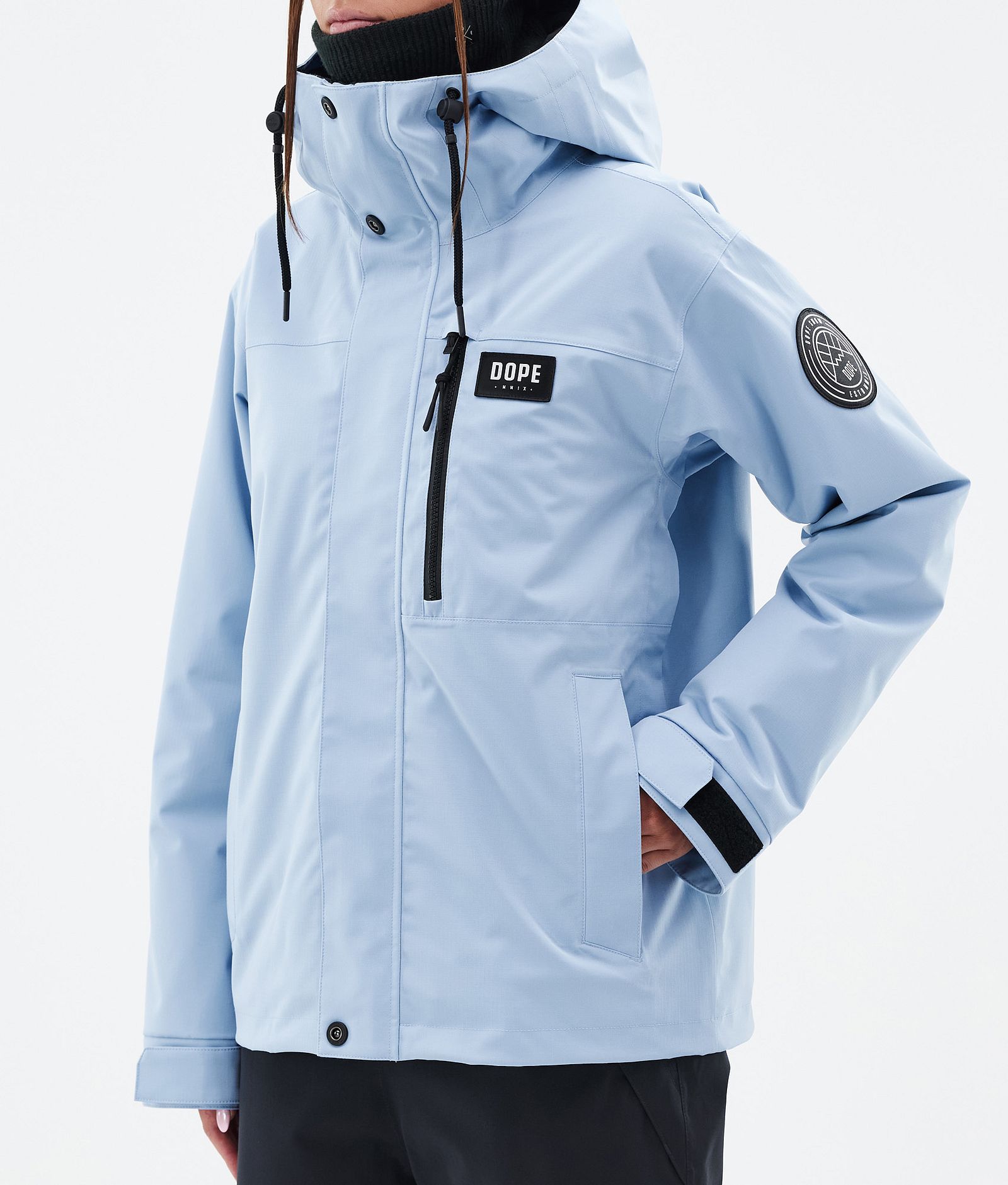 Dope Blizzard W Full Zip Skijakke Dame Light Blue, Bilde 7 av 9