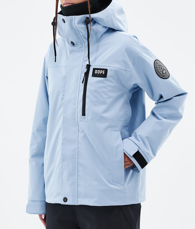 Dope Blizzard W Full Zip Snowboardjakke Dame Light Blue, Bilde 7 av 9