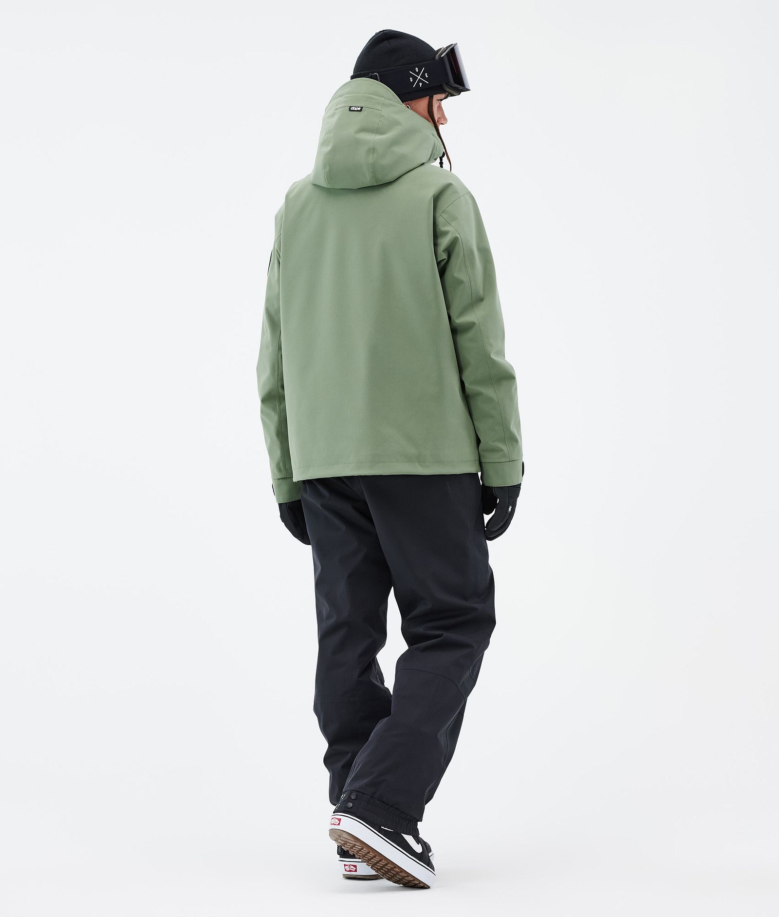 Dope Blizzard W Full Zip Snowboardjakke Dame Moss Green, Bilde 4 av 9