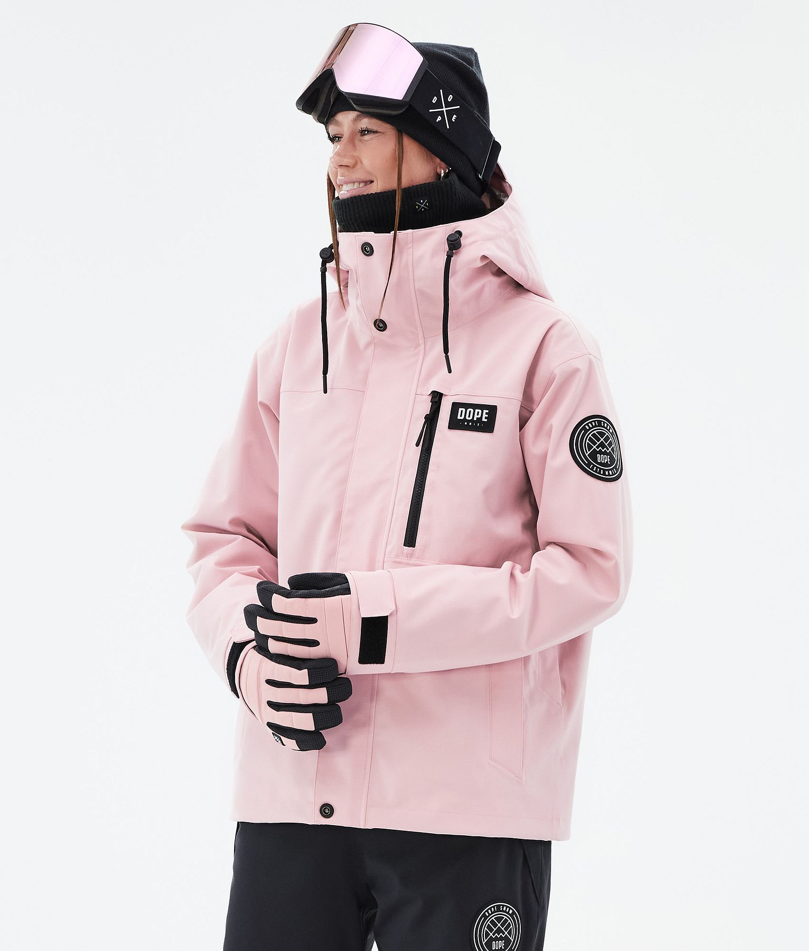 Dope Blizzard W Full Zip Skijakke Dame Soft Pink, Bilde 1 av 9