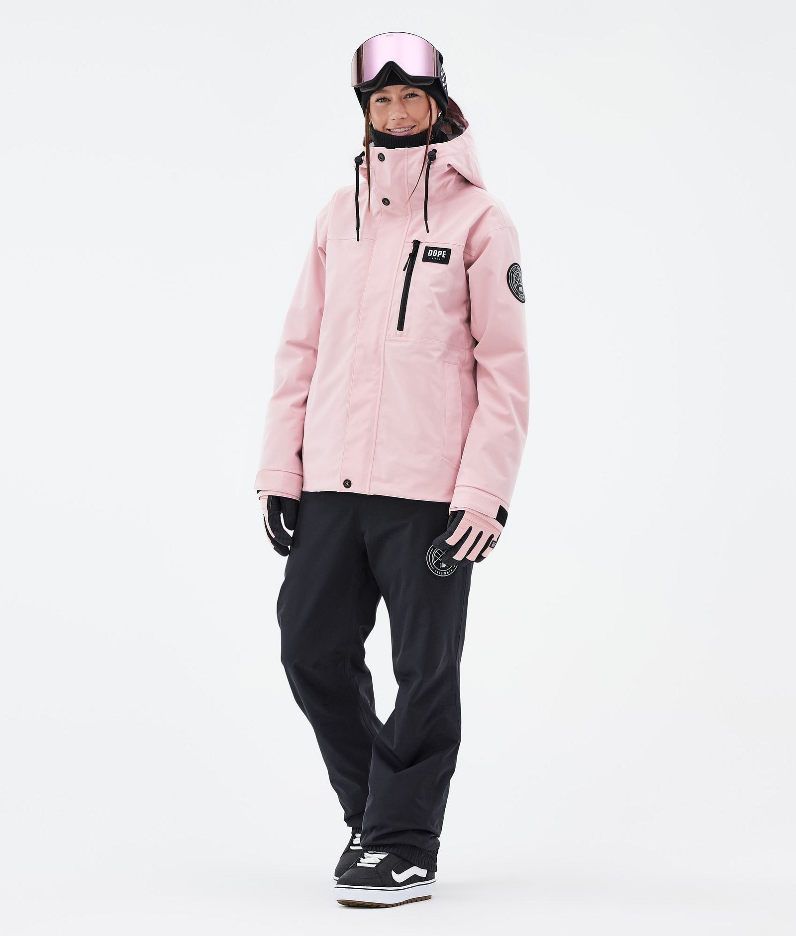 Dope Blizzard W Full Zip Snowboardjakke Dame Soft Pink, Bilde 2 av 9