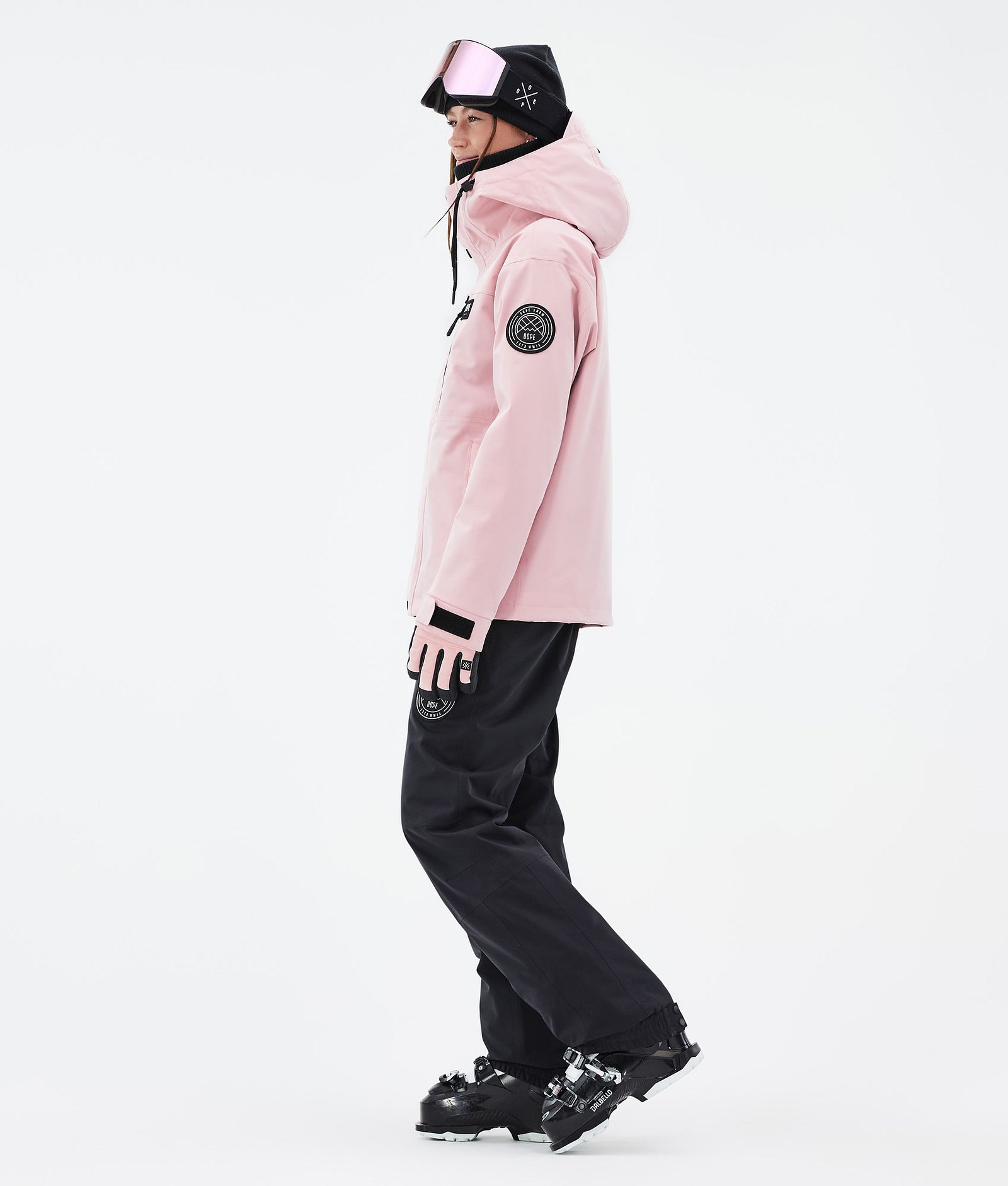 Dope Blizzard W Full Zip Skijakke Dame Soft Pink, Bilde 3 av 9