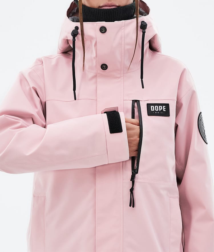 Dope Blizzard W Full Zip Snowboardjakke Dame Soft Pink, Bilde 8 av 9