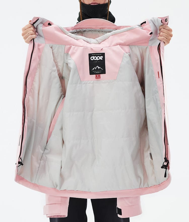 Dope Blizzard W Full Zip Skijakke Dame Soft Pink, Bilde 9 av 9