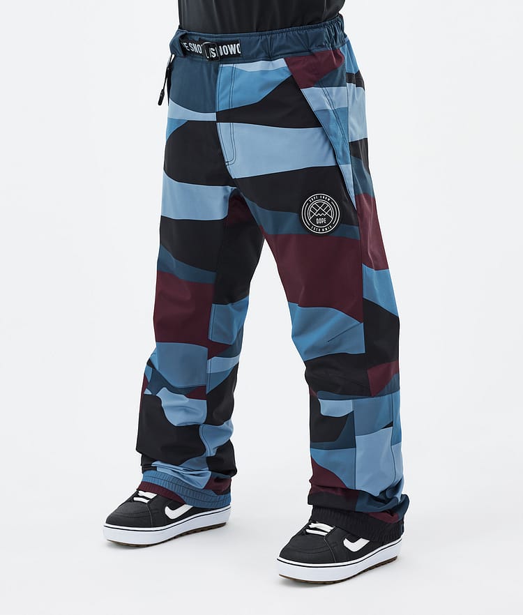 Dope Blizzard Snowboardbukse Herre Shards Burgundy Blue, Bilde 1 av 5