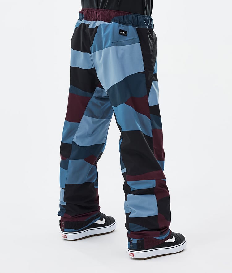 Dope Blizzard Snowboardbukse Herre Shards Burgundy Blue, Bilde 4 av 5